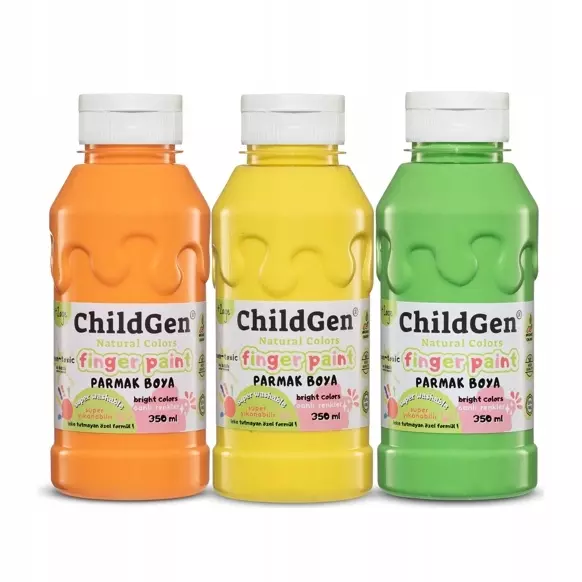 Farby do malowania palcami 3x350ml