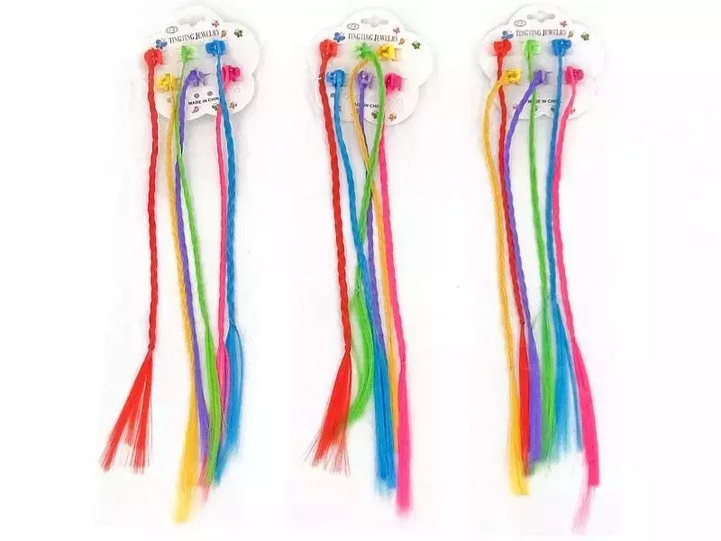 Warkoczyki doczepiane 6szt - Zabawki