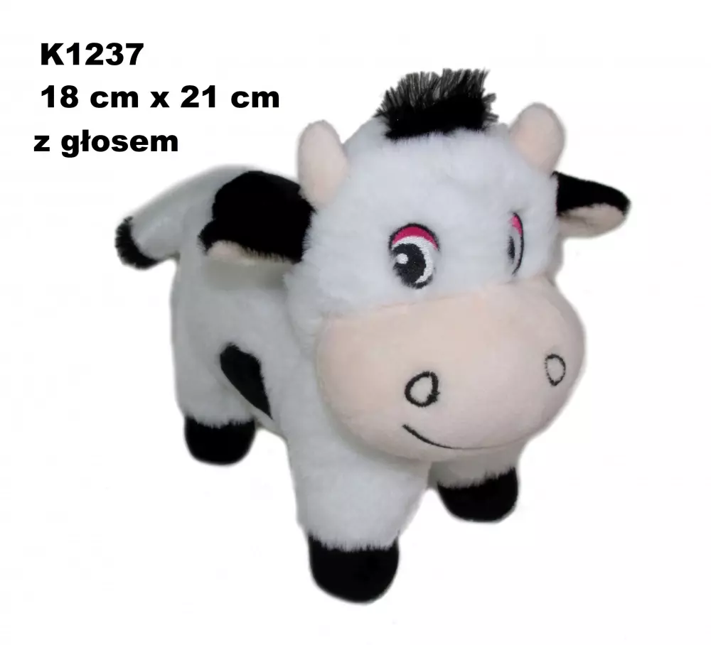 Pluszak Krowa z Glosem 20cm Stojaca K1237 Sa