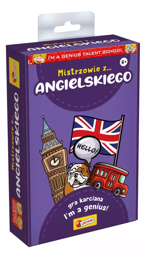 I'm a Genius Talent School Mistrzowie z angielskiego - edukacyjna gra karciana PL92314 - Gry