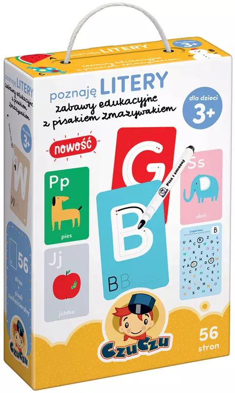 CzuCzu. Poznaję litery. Zabawy edukacyjne z pisakiem zmazywakiem