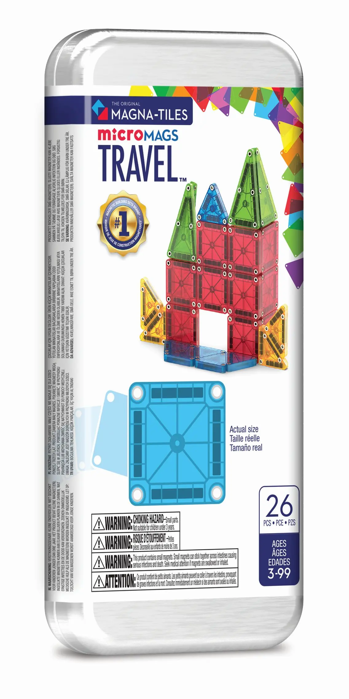 Klocki Magnetyczne Travel microMAGS  26 elementów - Zabawki