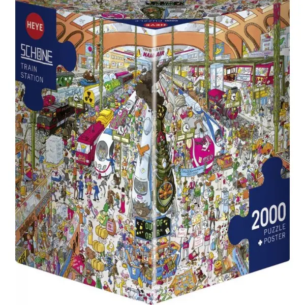 Puzzle Heye. 2000 elementów. Dworzec kolejowy