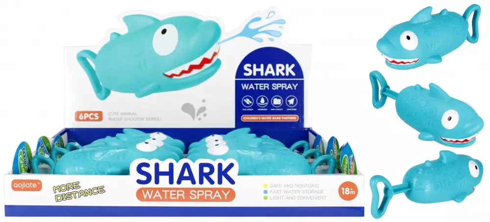 Pistolet Na Wode Rekin 17cm Mc Disp 6/72/144 - Zabawki