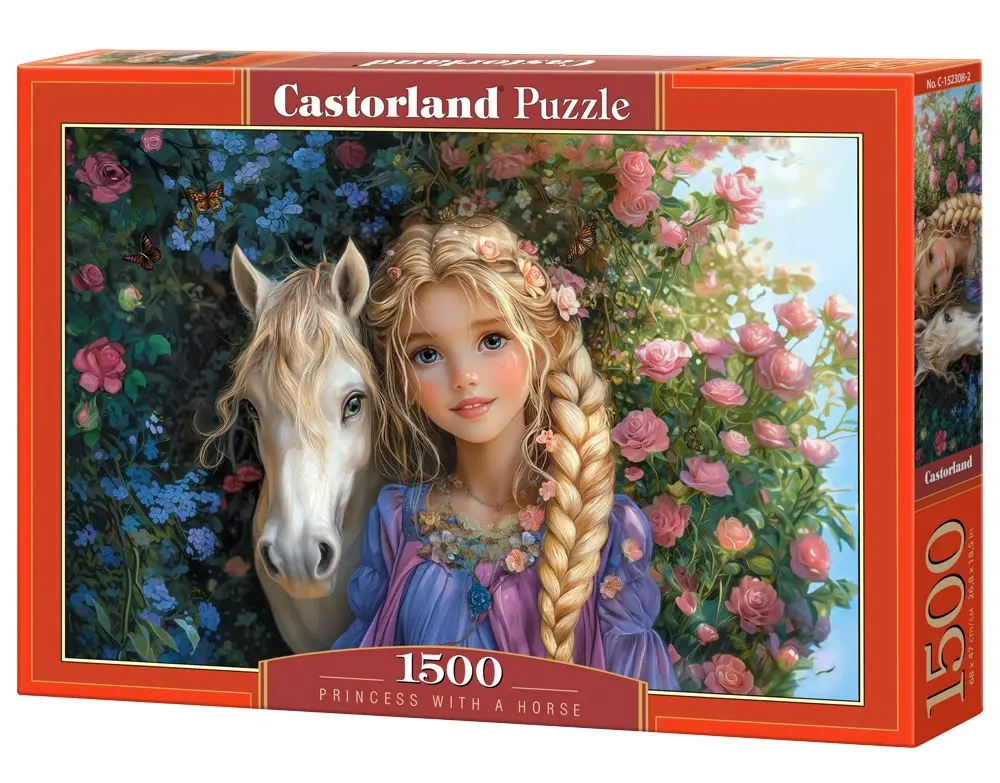 Puzzle 1500 elementów. Księżniczka z koniem - Puzzle