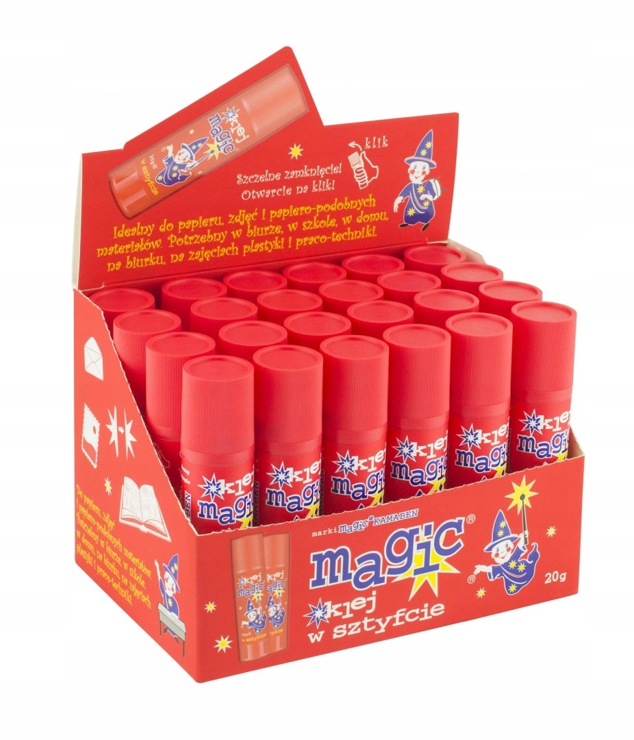Klej biurowy w sztyfcie Kamaben Magic 20 g - Papiernicze i szkolne
