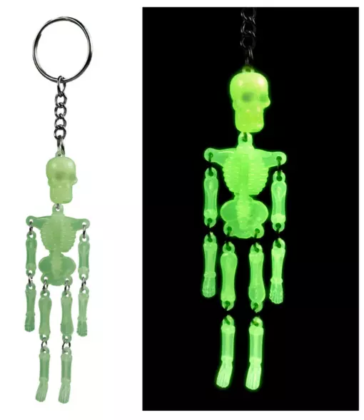 Brelok świecący w ciemności, kościotrup - Zabawki