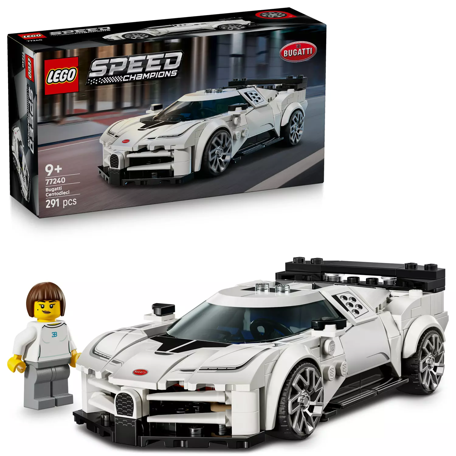 LEGO Speed Champions Hipersamochód Bugatti Centodieci 77240 - Zabawki