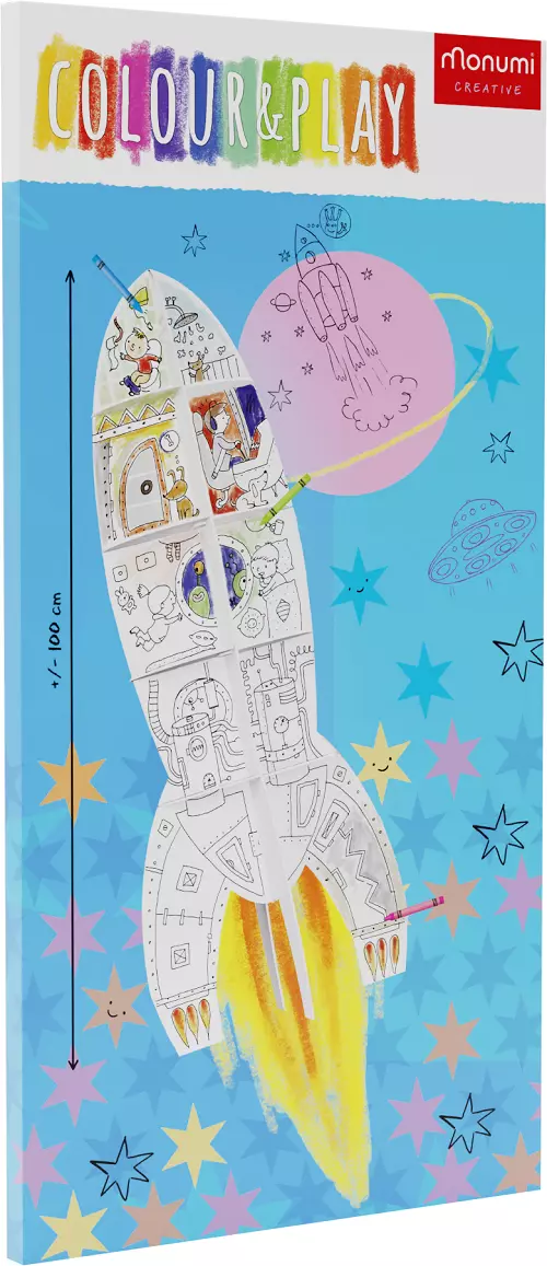 Kolorowanka XXL Rakieta