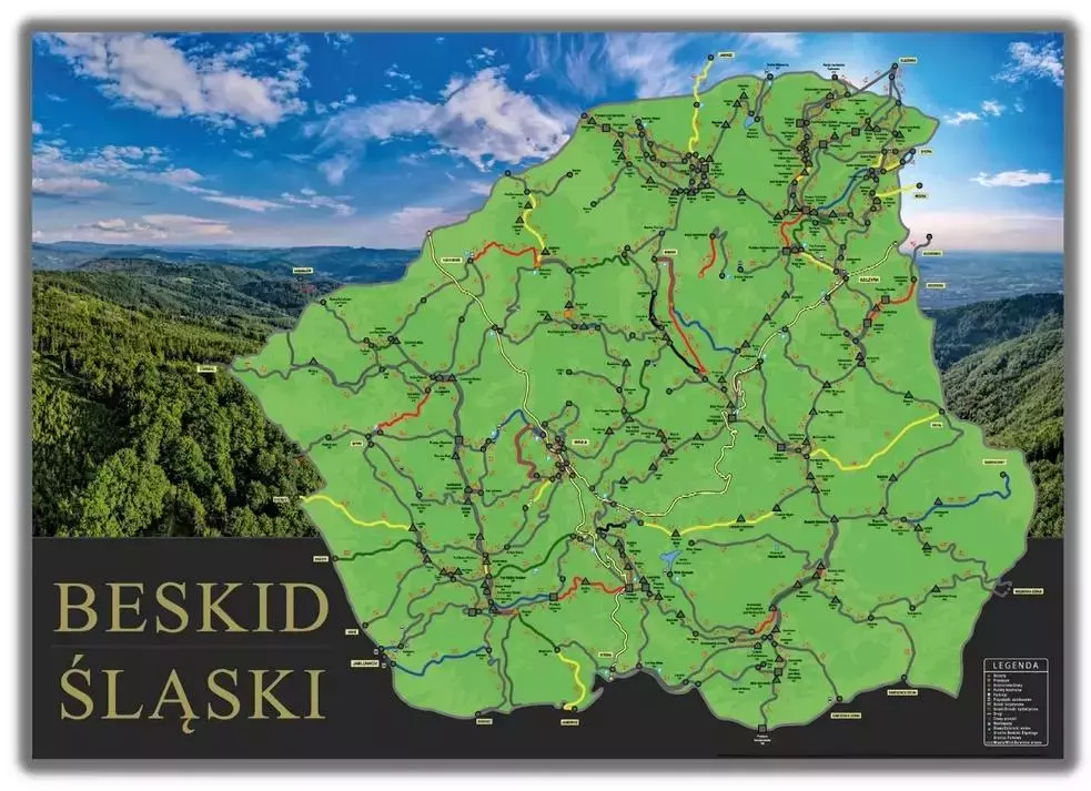 Mapa Zdrapka - Beskid Śląski - Książki