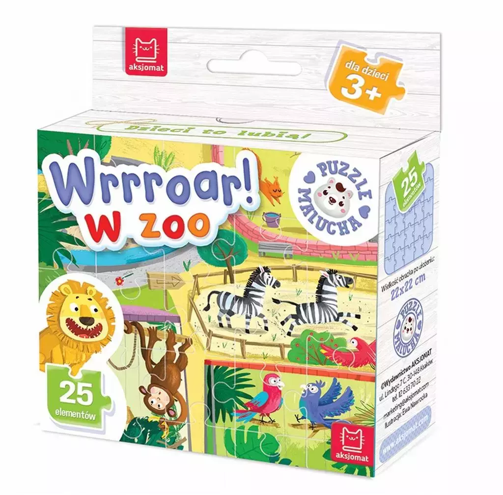 Puzzle malucha 25 elementów. Wrrroar! W zoo - Puzzle
