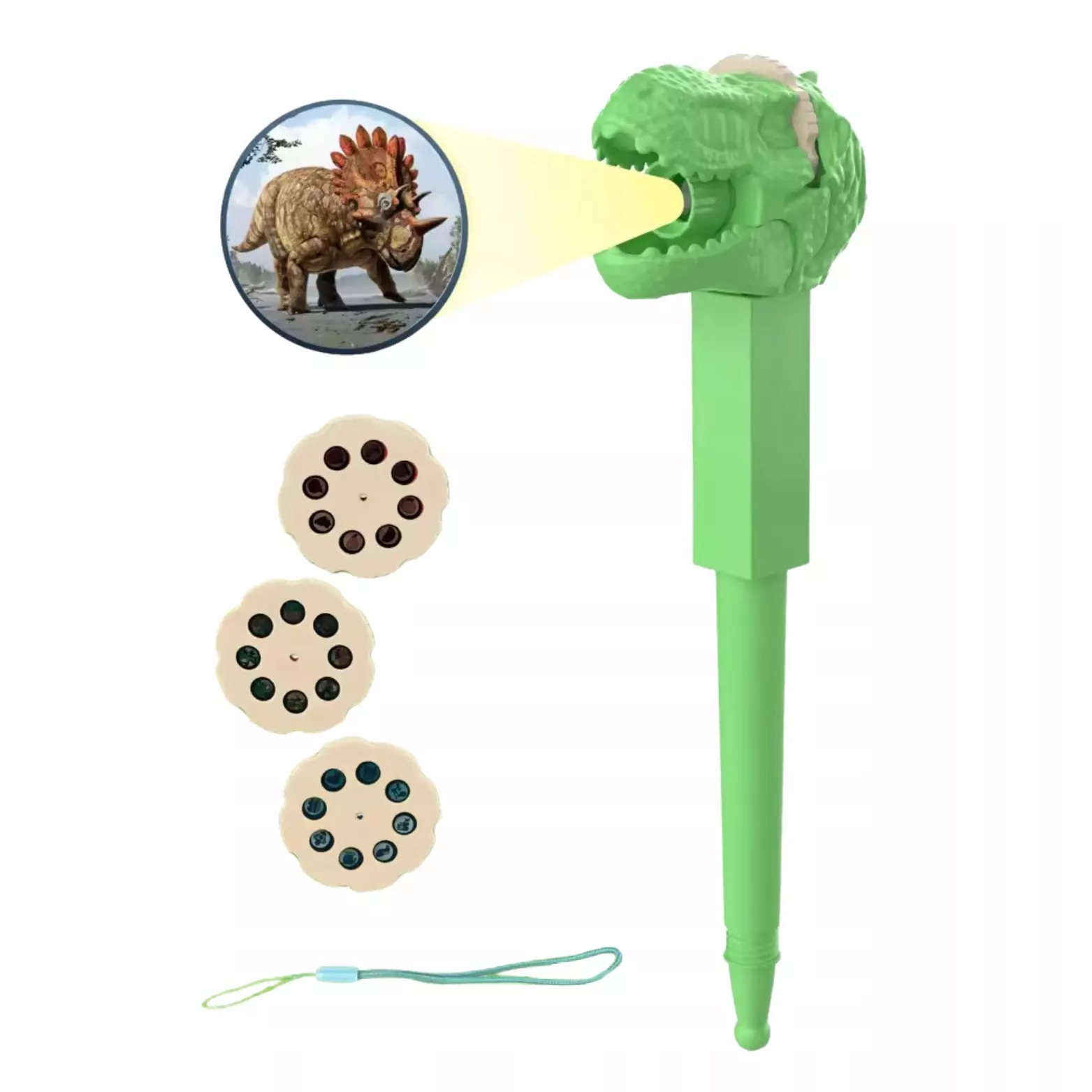 Długopis dinozaur z projektorem wkłady obrazki - Zabawki