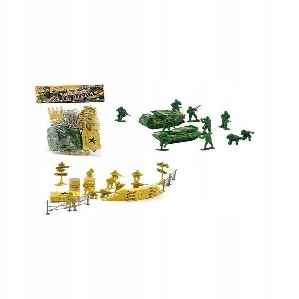 Żołnierzyki baza wojskowa figurki zestaw - Zabawki