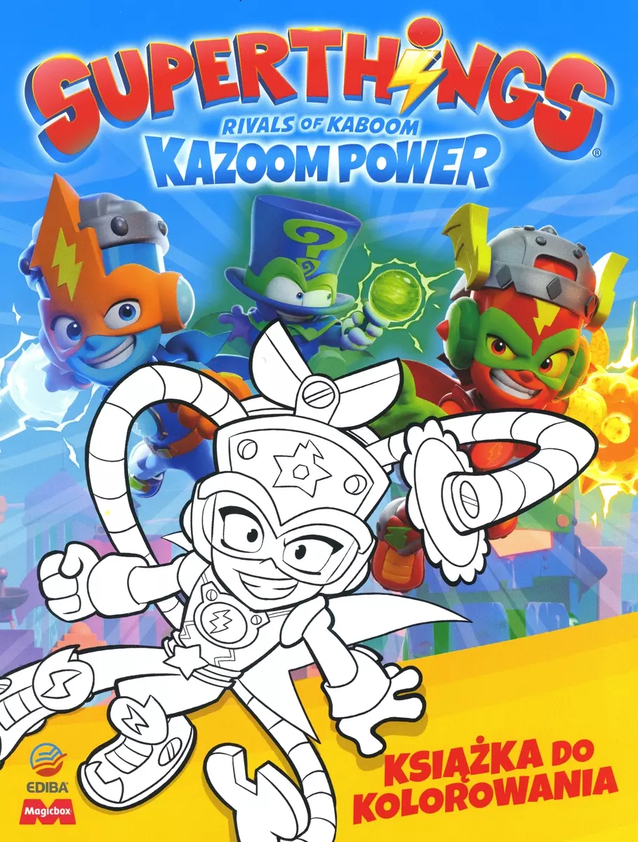 SuperThings Rivals of Kaboom. Kazoom Power. Książka do kolorowania - Książki