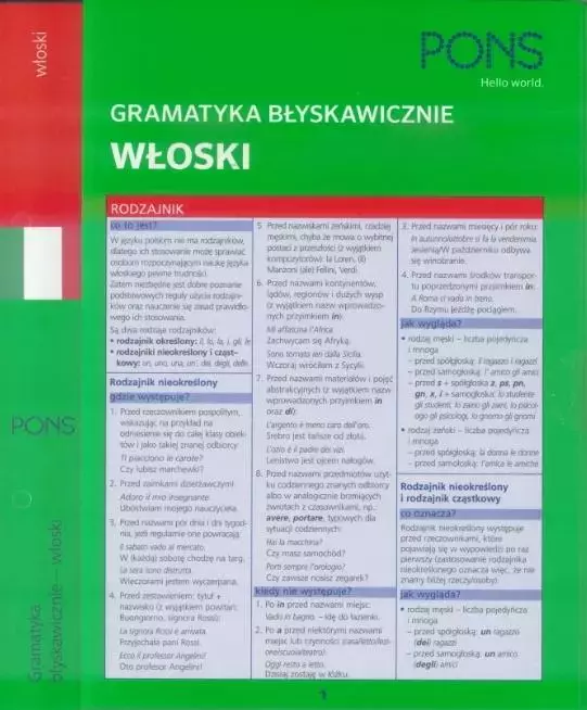 Gramatyka błyskawicznie. Włoski - Książki