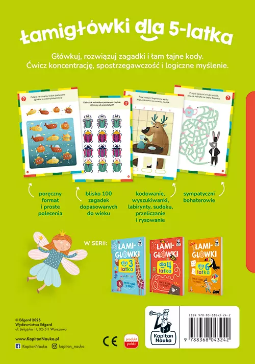 Łamigłówki dla 5-latka - Książki