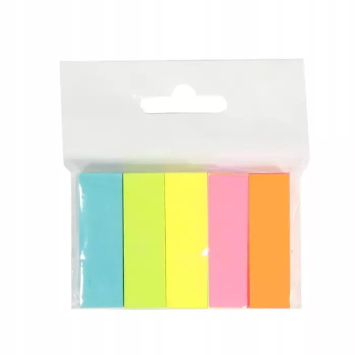 KARTECZKI SAMOPRZYLEPNE INDEKSUJĄCE ZAKŁADKI 100sz - Papiernicze i szkolne