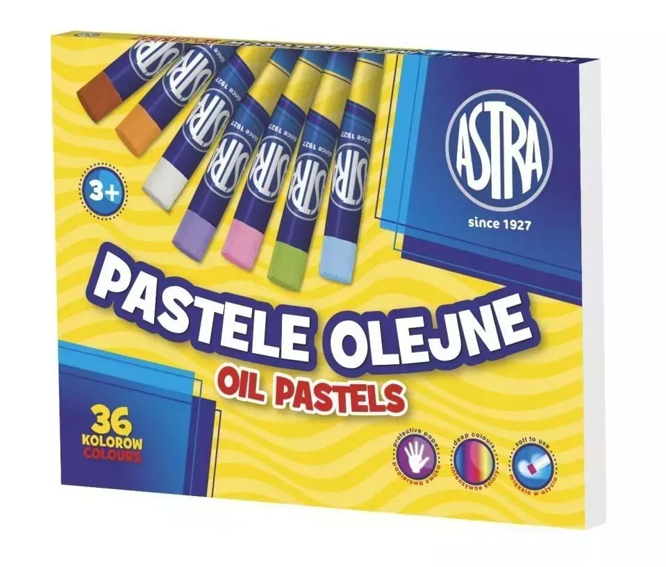 Pastele olejne, 36 kolorów - Papiernicze