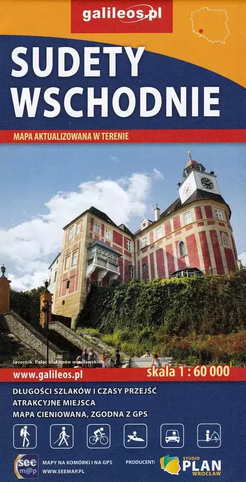 Mapa, Sudety wschodnie 1:60 000 - Książki