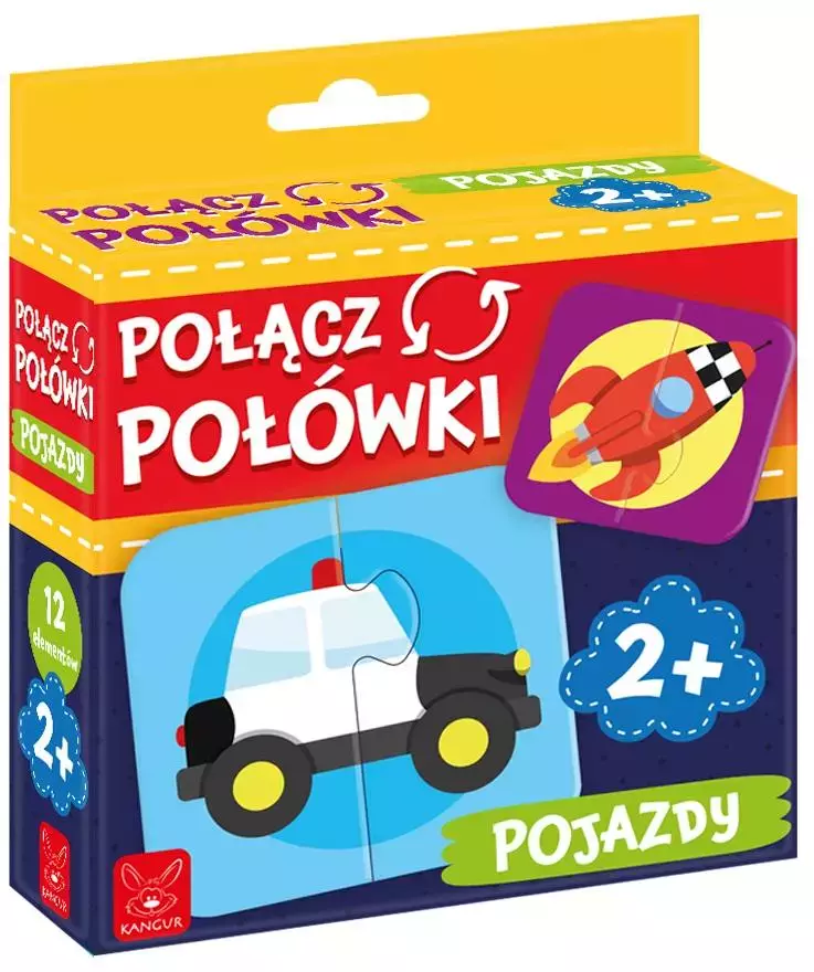 Połącz połówki Pojazdy - Zabawki