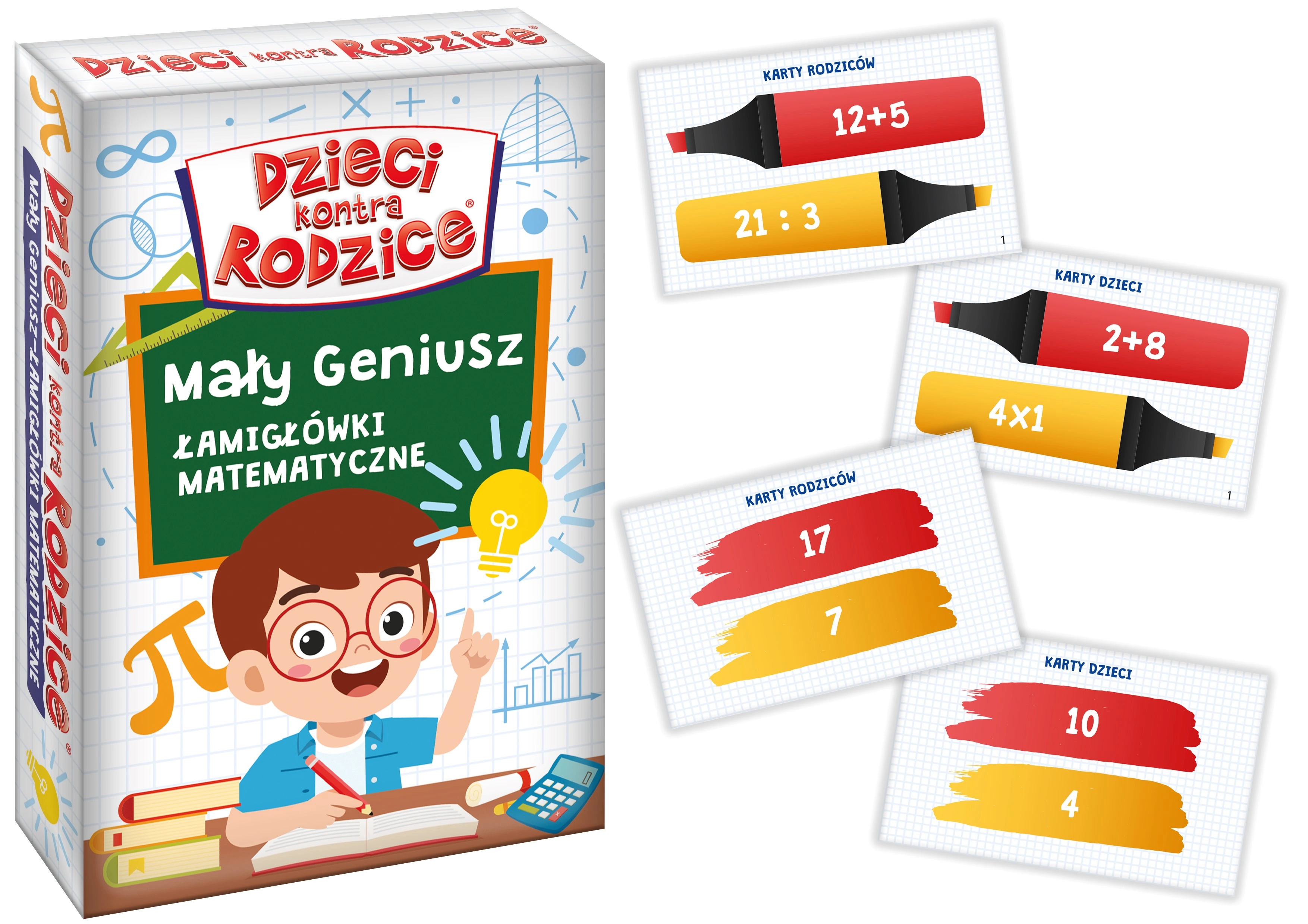 Dzieci kontra Rodzice. Łamigłówki matematyczne - Gry