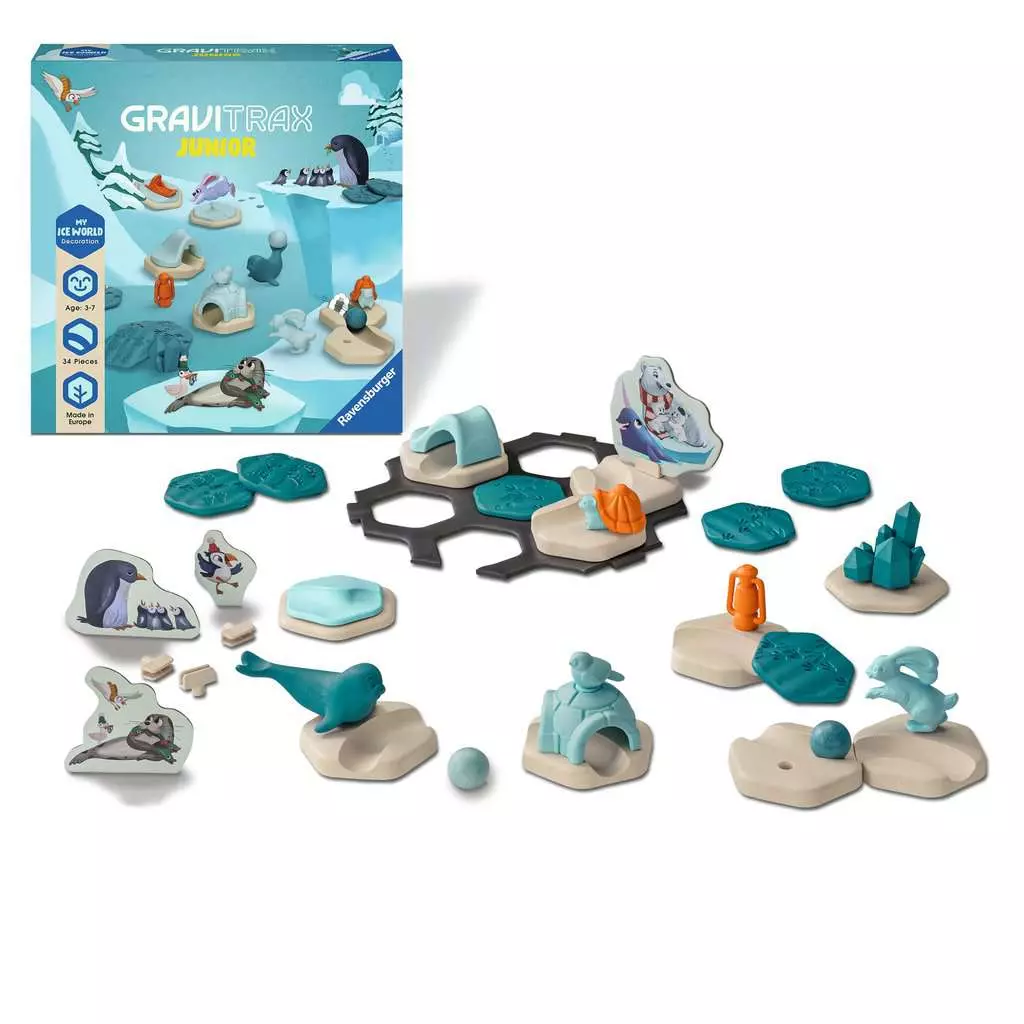 Gravitrax Junior. Zestaw uzupełniający Lodowa przygoda - Zabawki