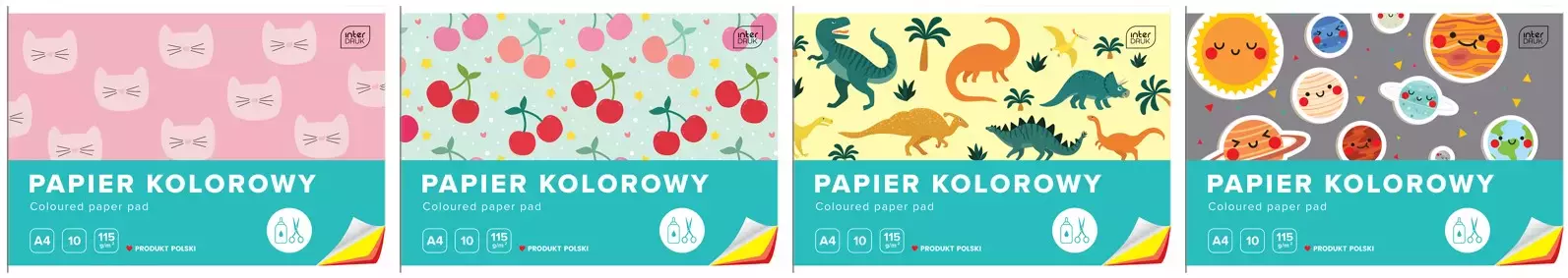 Papier kolorowy A4 - Papiernicze i szkolne