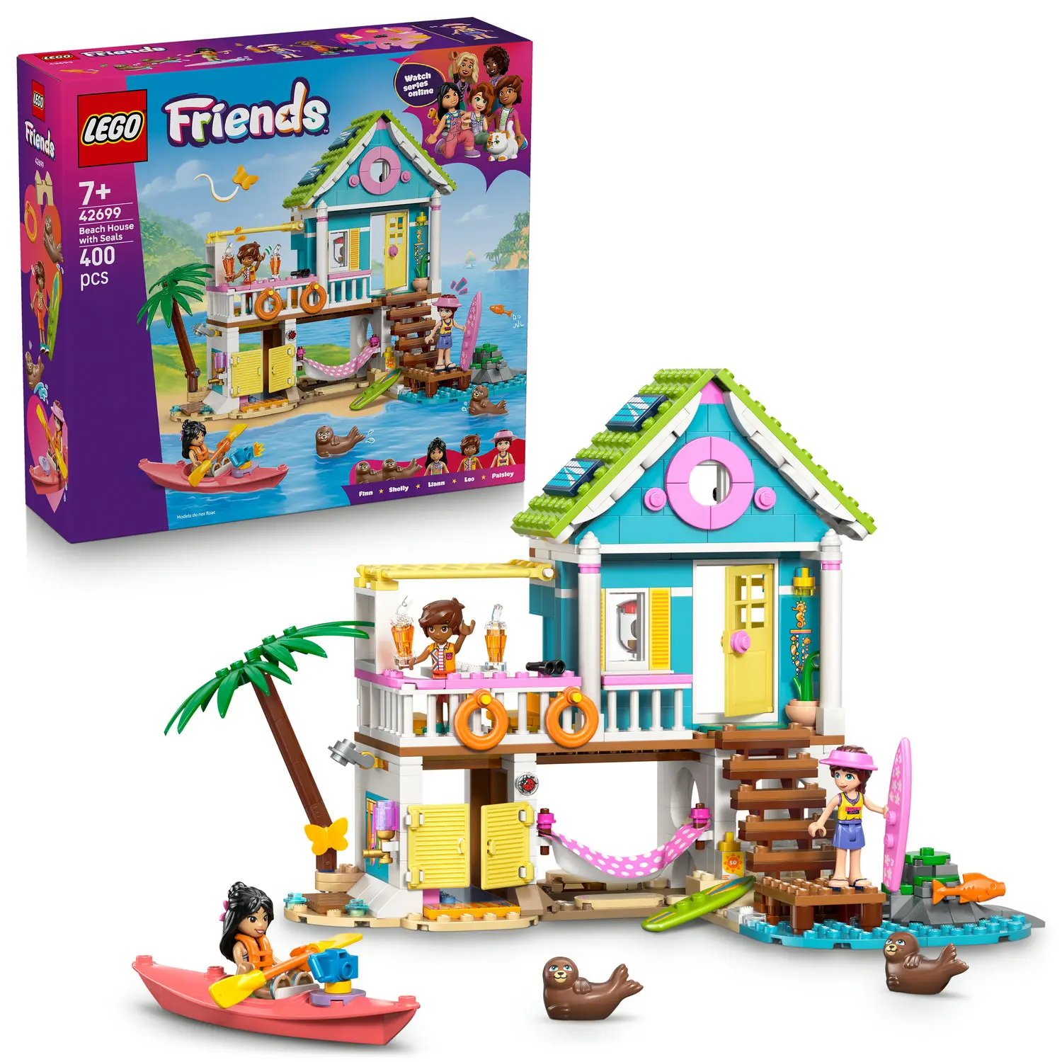 LEGO Friends 42699 DOMEK NA PLAŻY Z FOKAMI - Zabawki