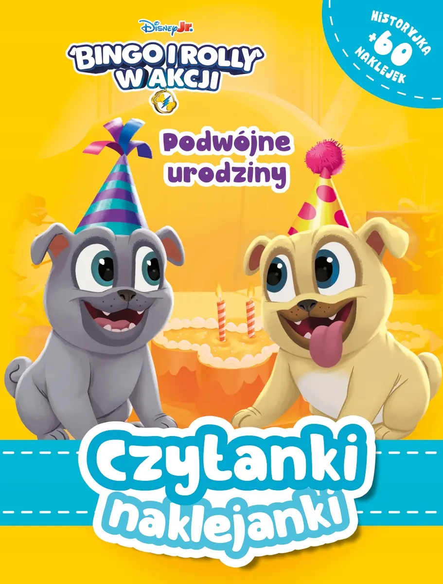 Czytanki naklejanki. Podwójne urodziny. Disney Bingo i Rolly w akcji - Książki