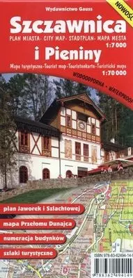 SZCZAWNICA PLAN MIASTA 1:7000 I PIENINY MAPA TURYSTYCZNA 1:70 000 - Książki