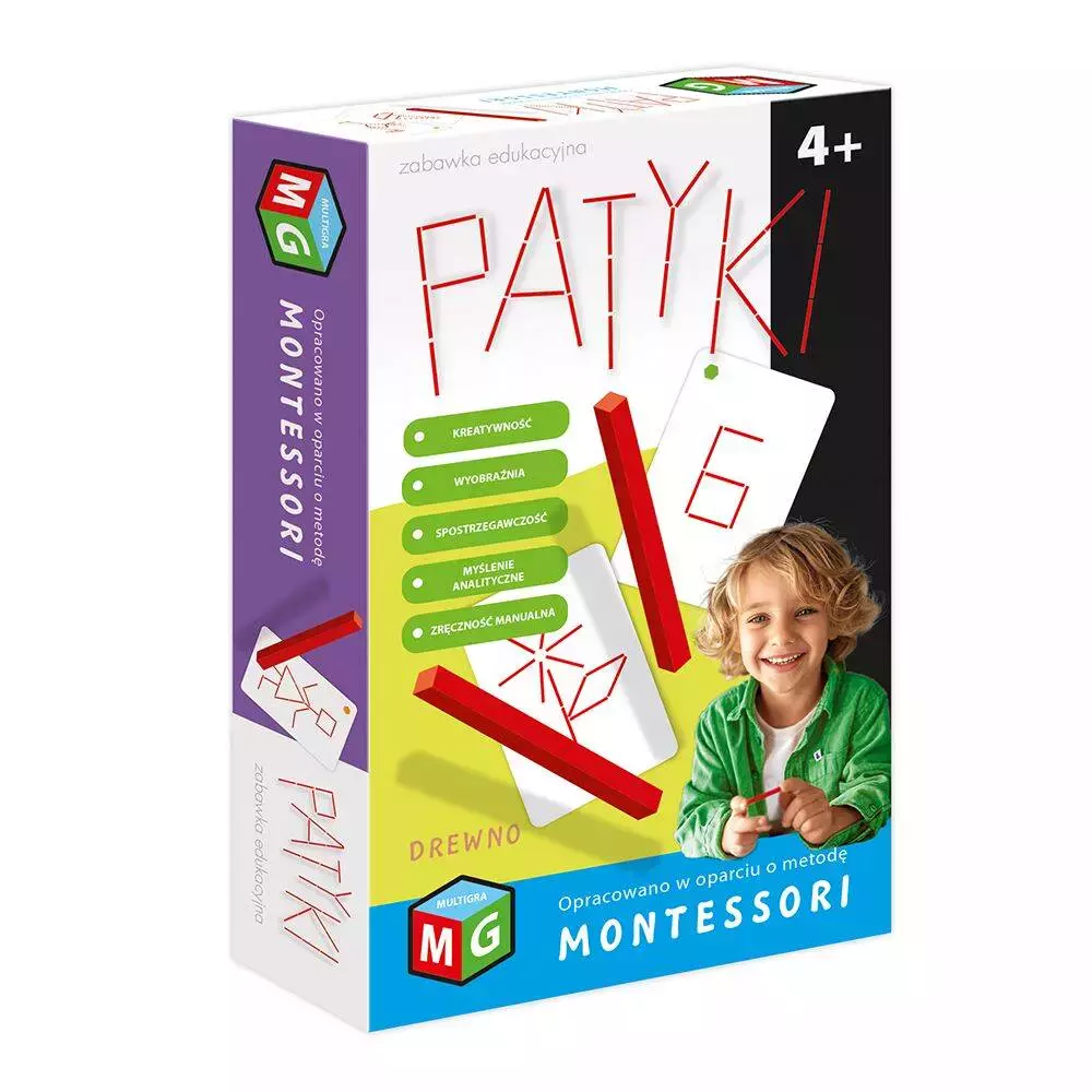 Montessori. Patyki - Zabawki