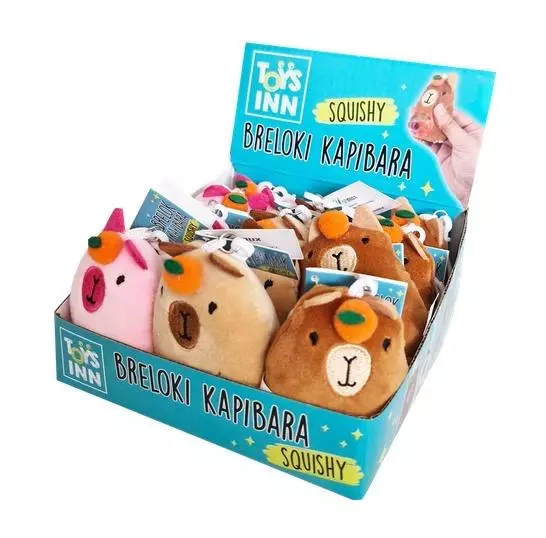 Breloki Kapibara Squishy mix - Zabawki