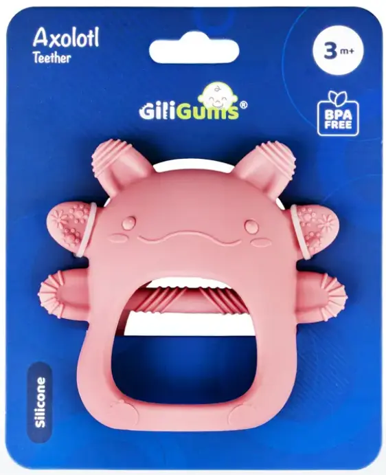 Gryzak Aksolotl, różowy - Zabawki