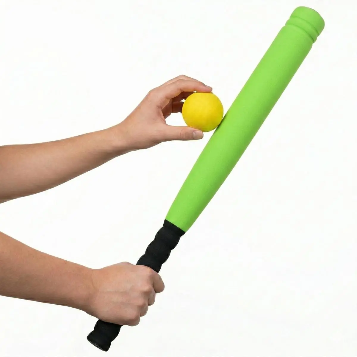 Kij do Baseballa Junior 54CM z Piłką Soft Zielony - Elektronika i akcesoria