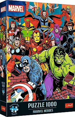 Puzzle 1000 elementów. Premium Plus. Marvel Heroes