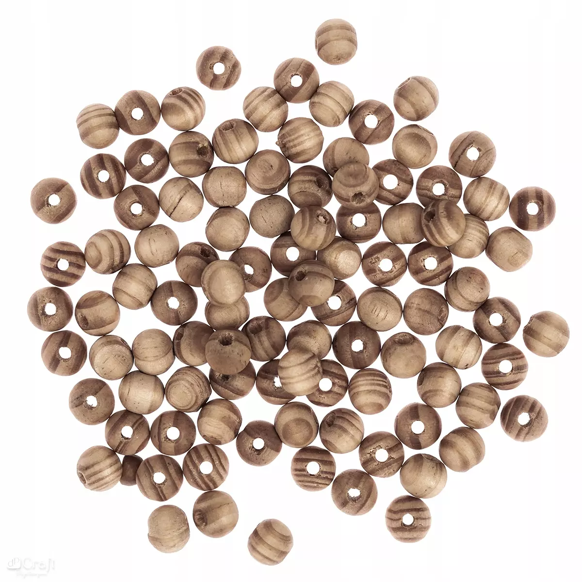 Koraliki drewniane kulki sosnowe 10mm 100szt - Papiernicze i szkolne