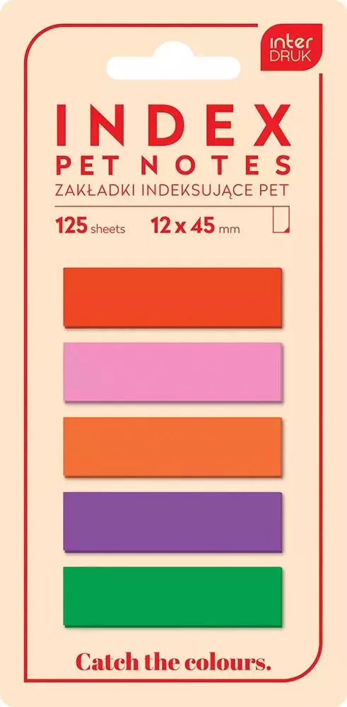 Zakładki indeksujące Pet Catch The Colour 125szt - Papiernicze i szkolne