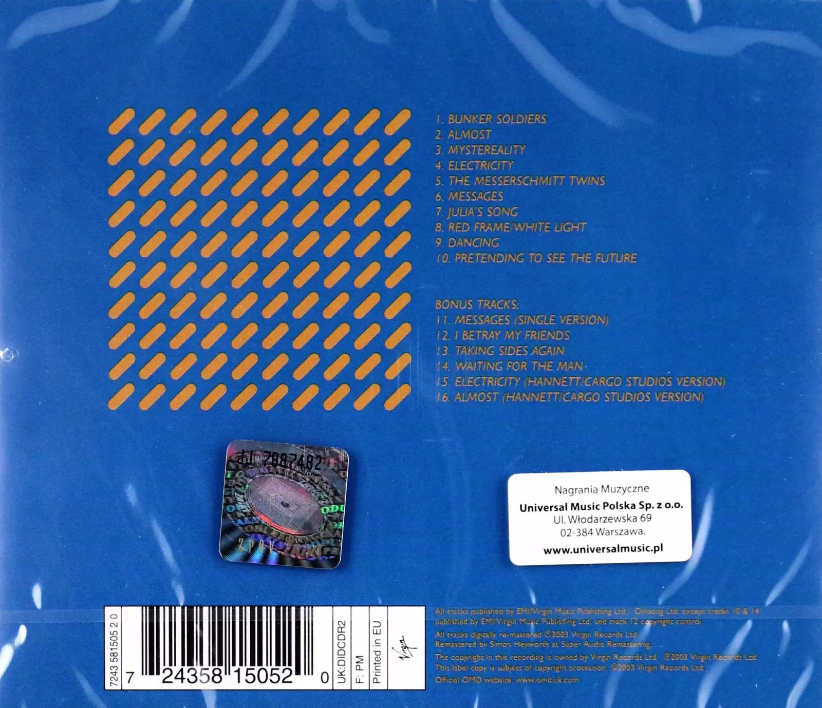 Orchestral Manoeuvres In The Dark, CD - Muzyka
