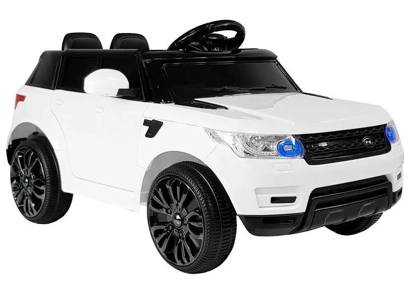 Auto na Akumulator HL1638 Dla Dzieci Światła LED MP3 Pilot Biały - Zabawki