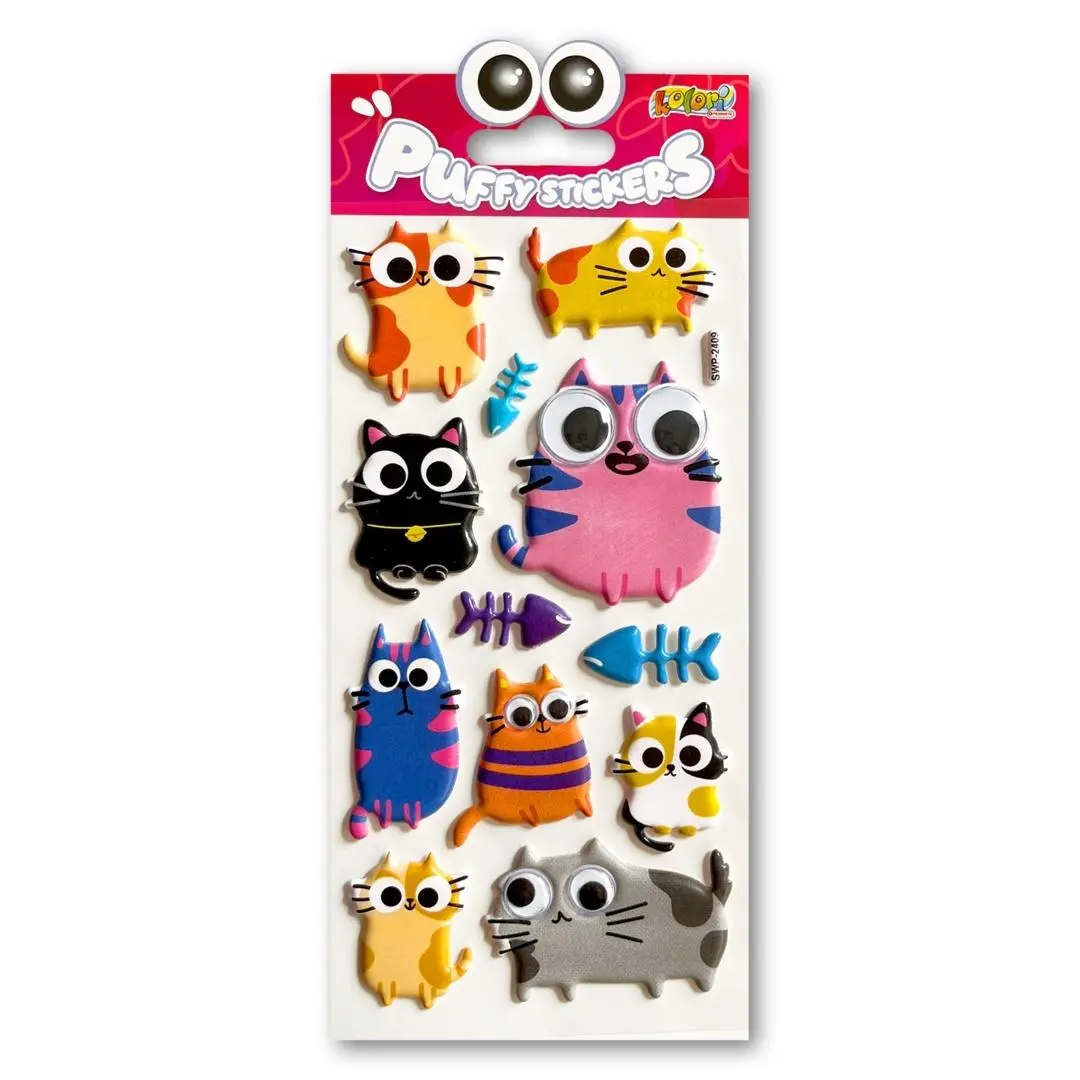 Naklejki puffy Cat Eyes - Papiernicze i szkolne