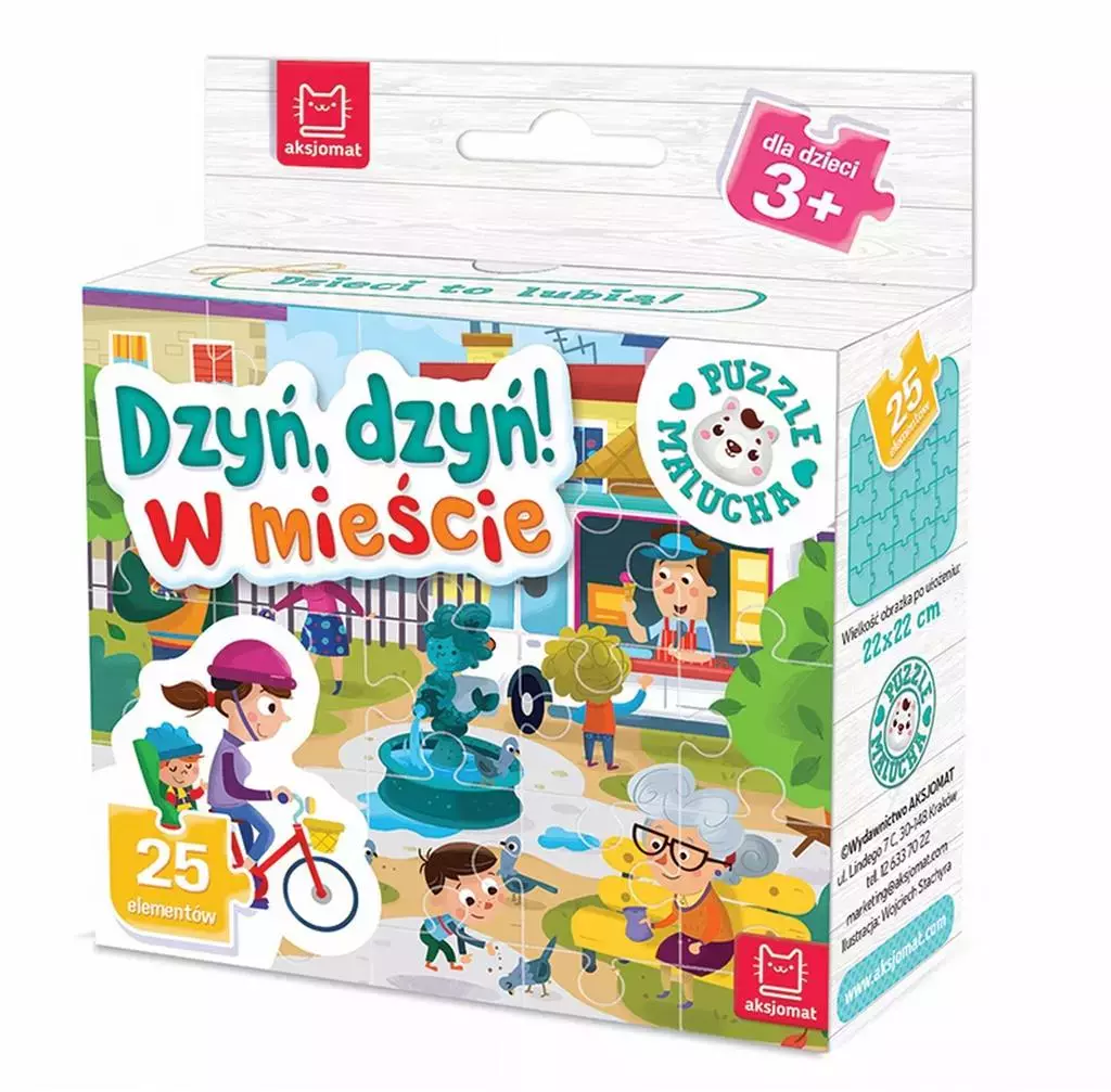 Puzzle malucha 25 elementów. Dzyń, dzyń! W mieście - Puzzle