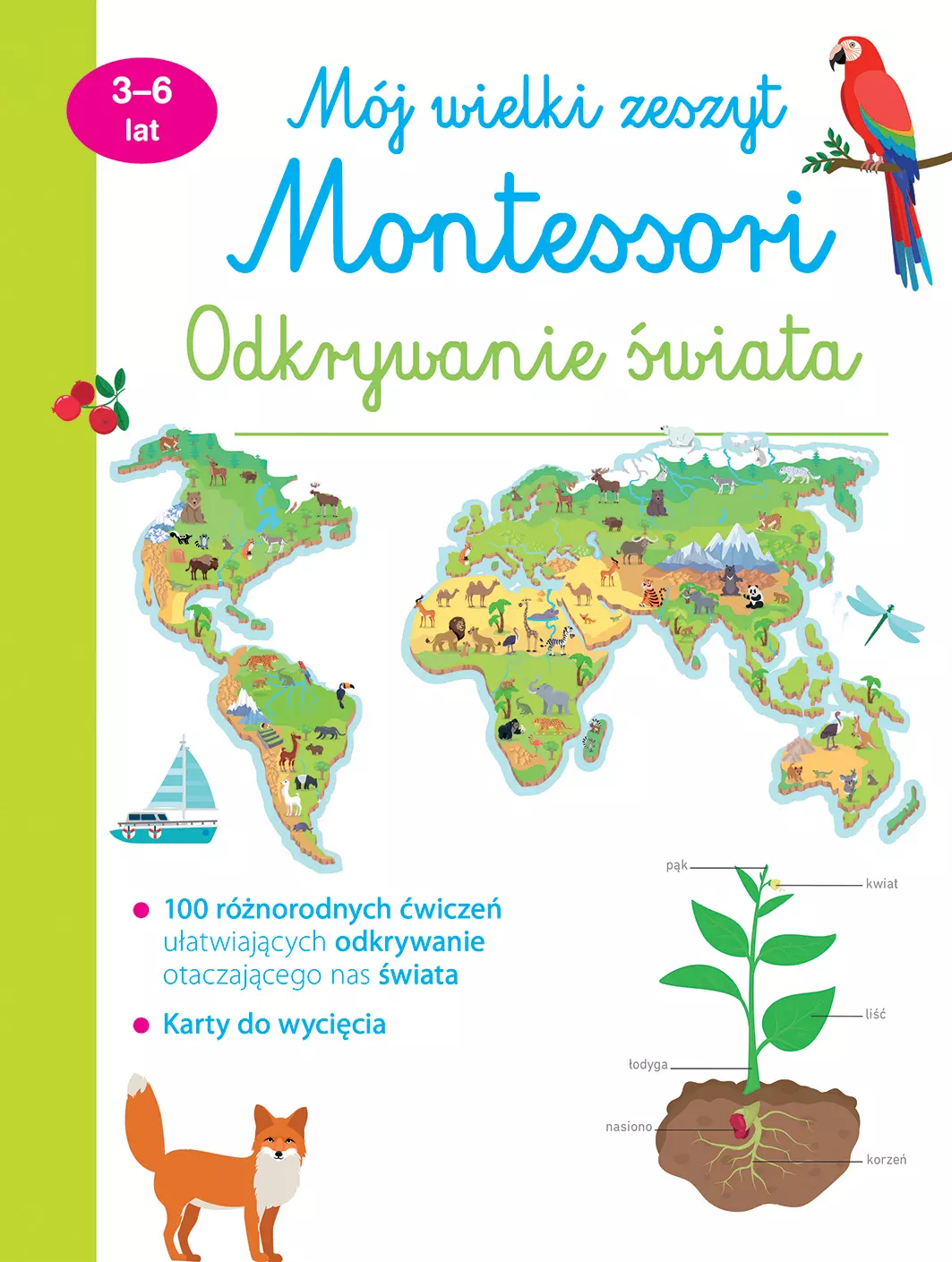Mój wielki zeszyt Montessori. Odkrywanie świata - Książki