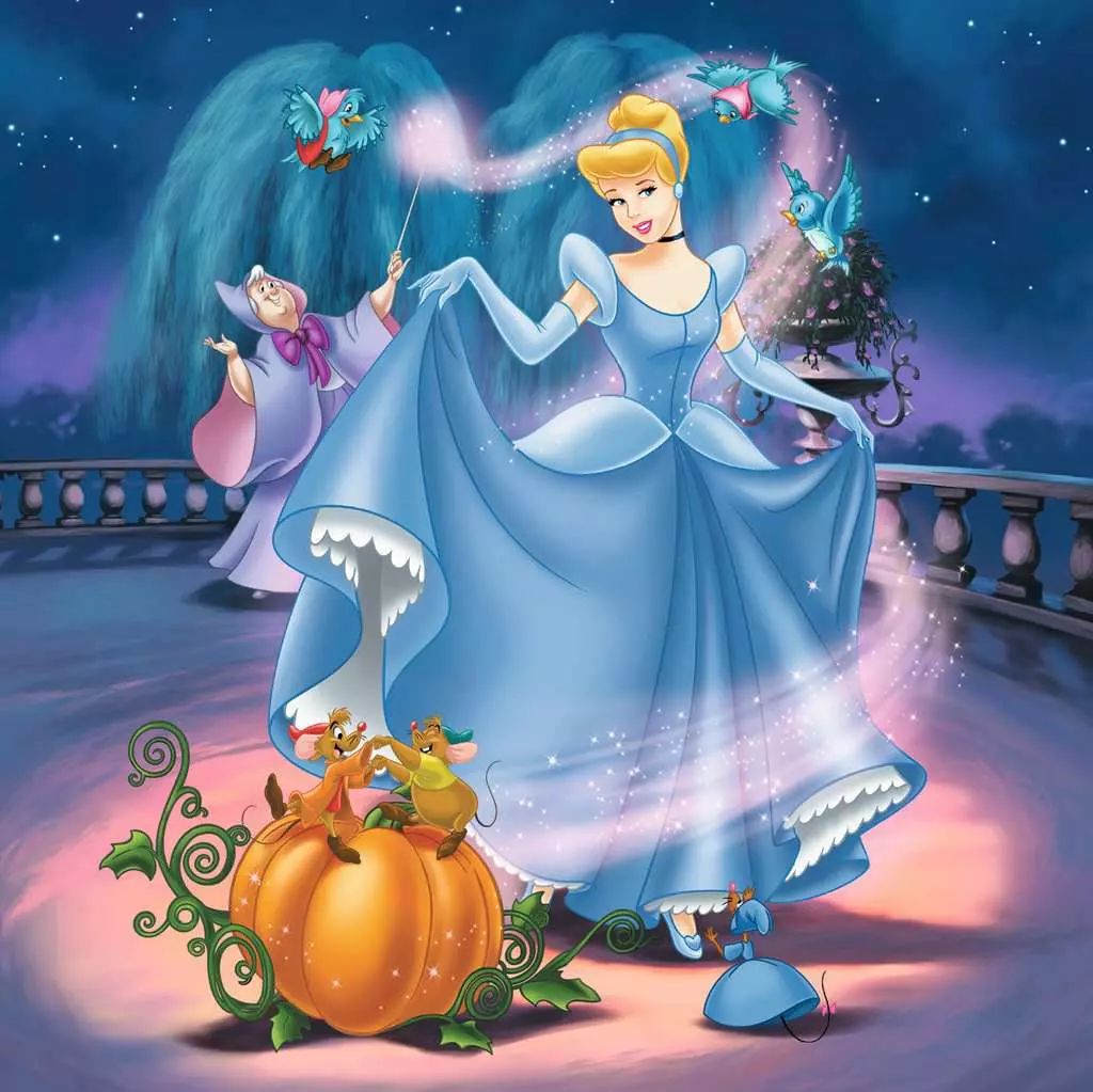 Puzzle 3x49 elementów. Disney Princess - Ravensburger