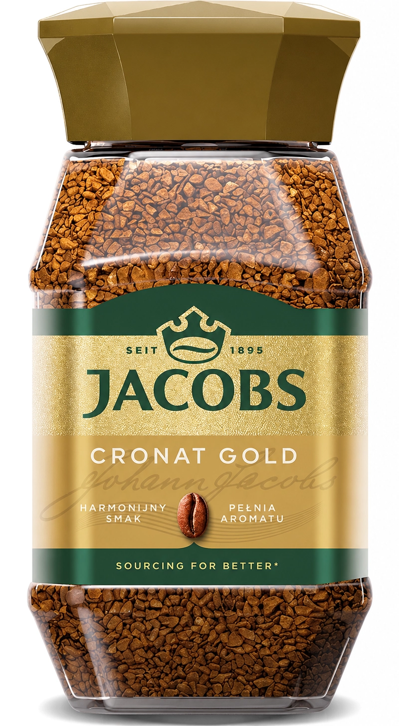 Kawa rozpuszczalna Jacobs Cronat Gold, 200 g - Papiernicze i szkolne
