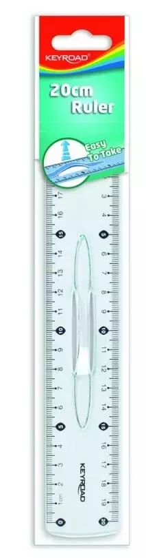 Linijka plastikowa z uchwytem 20cm - Papiernicze i szkolne