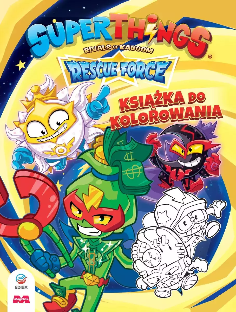 SuperThings Rescue Force. Książka do kolorowania - Książki