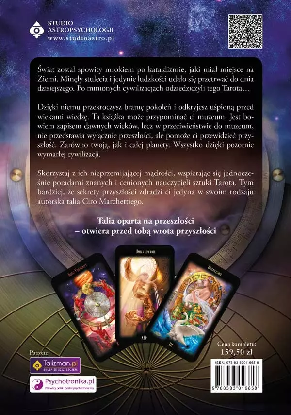Boski Tarot, 78 kart + książka