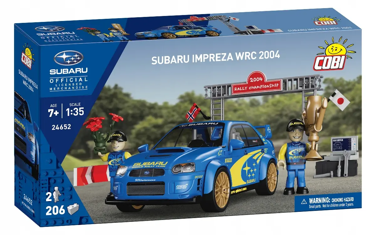 KLOCKI KONSTRUKCYJNE COBI 24652 Samochód Subaru Impreza WRC 2004 206 EL. - Zabawki