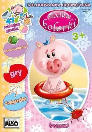 Słodkie kolorki. Świnki - Książki