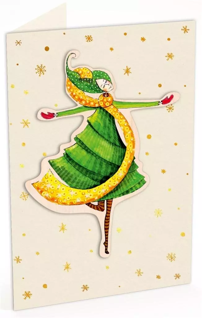 Karnet C6 naklejany + kop. Święta Tańcząca kobieta - Książki